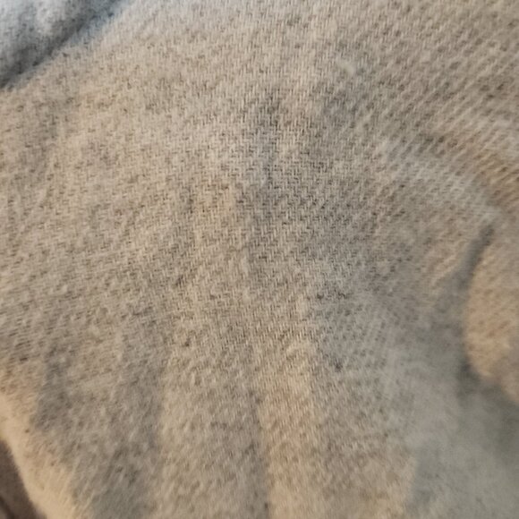 Quiksilver Men Hooded Flannel Drawstring Midweight Light Gray Button Up NEW XXL - Picture 8 of 11